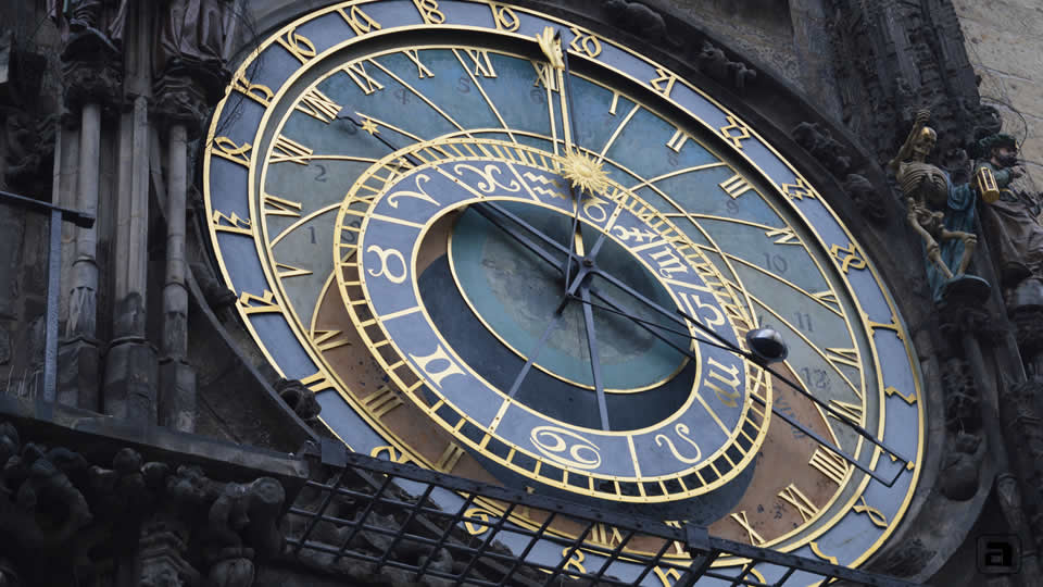 Quadrante astronomico orologio Praga Vivere In Cechia